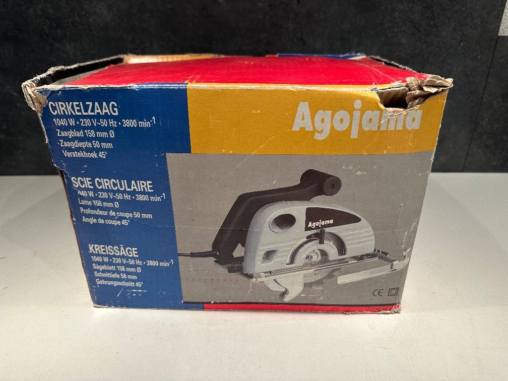 Agojama 25c742 - 1040 W - Cirkelzaag, Gebruikt, 600 tot 1200 watt, Ophalen of Verzenden, 30 tot 70 mm