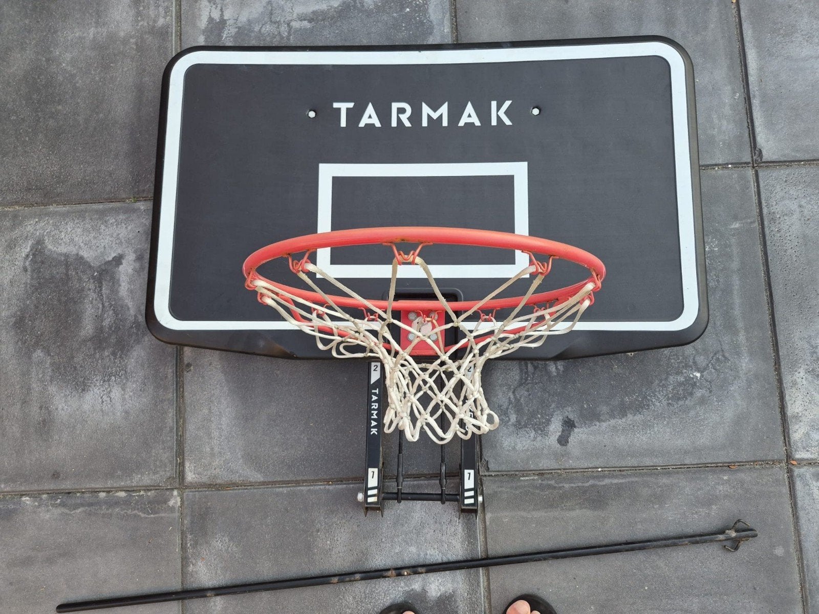 Tarmak FIX500 Basketbalring met bord, Sport en Fitness, Basketbal, Ophalen, Zo goed als nieuw, Ring, Bord of Paal
