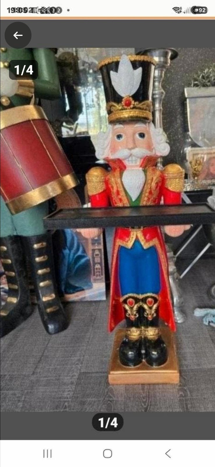 Prachtig en feestelijk notenkraker beeld, Ophalen, Nieuw