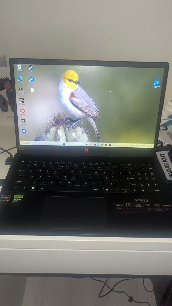 Acer Nitro V15 Ryzen 5 RTX 4050, Met videokaart, Ophalen of Verzenden, Zo goed als nieuw, Gaming