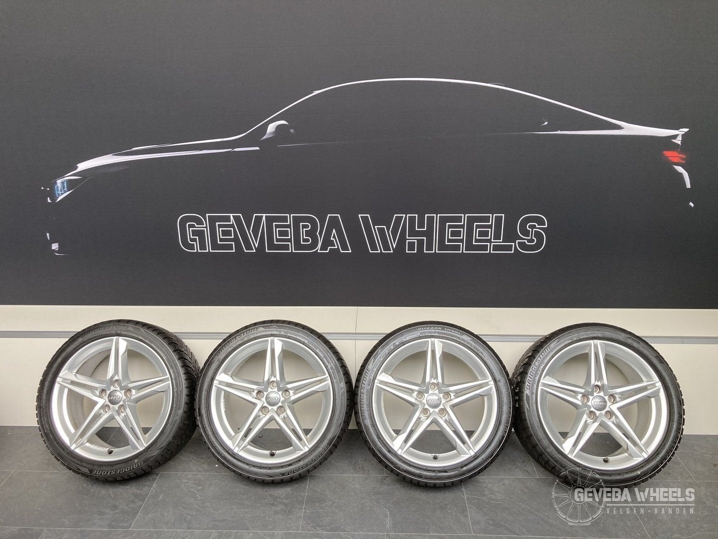 18'' originele Audi A4 B8 B9 velgen + winterbanden 5x112 8W0, Auto-onderdelen, 18 inch, -, -, Banden en Velgen