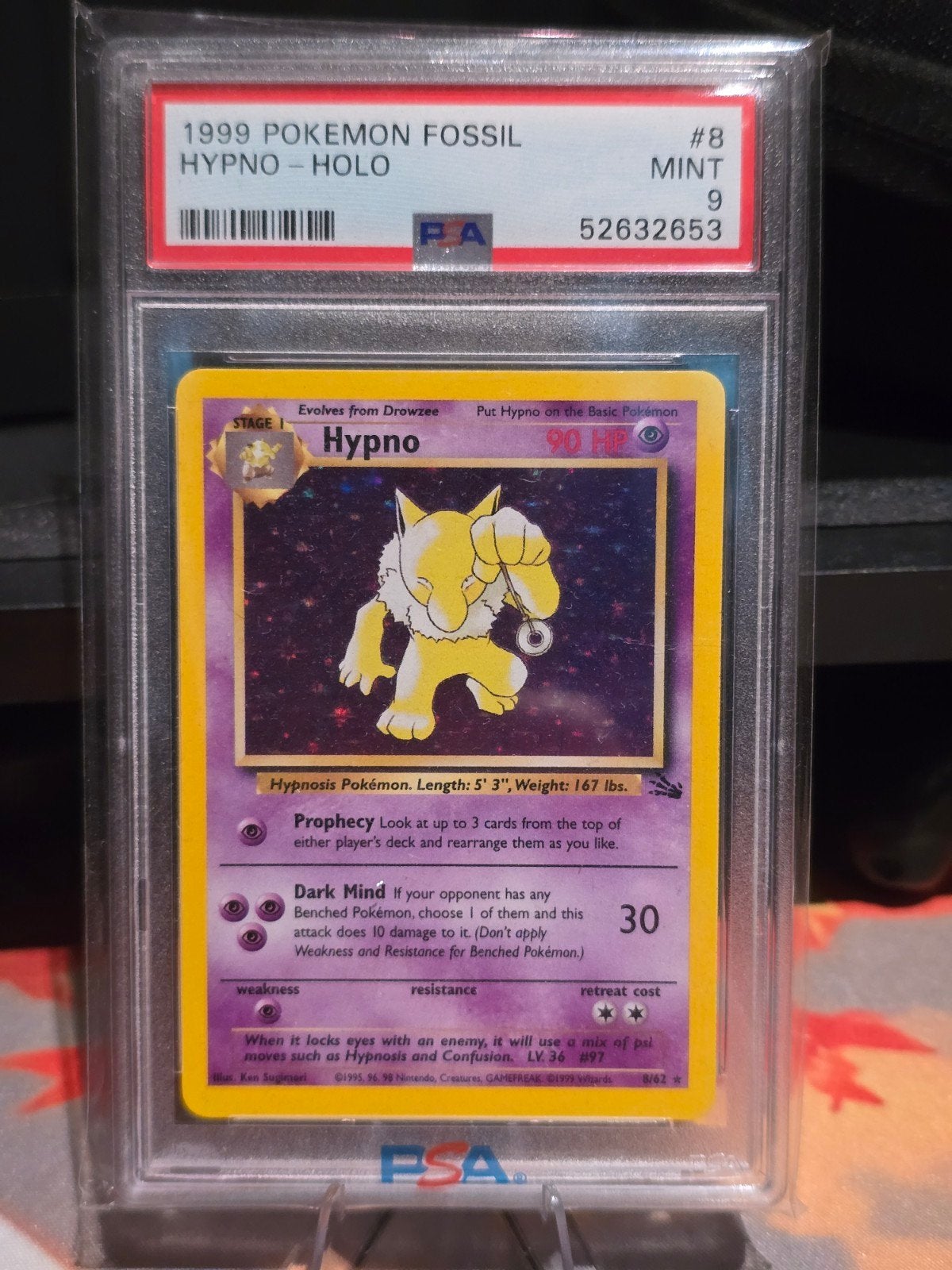 Hypno Fossil PSA 9 | 8/62, Ophalen of Verzenden, Zo goed als nieuw