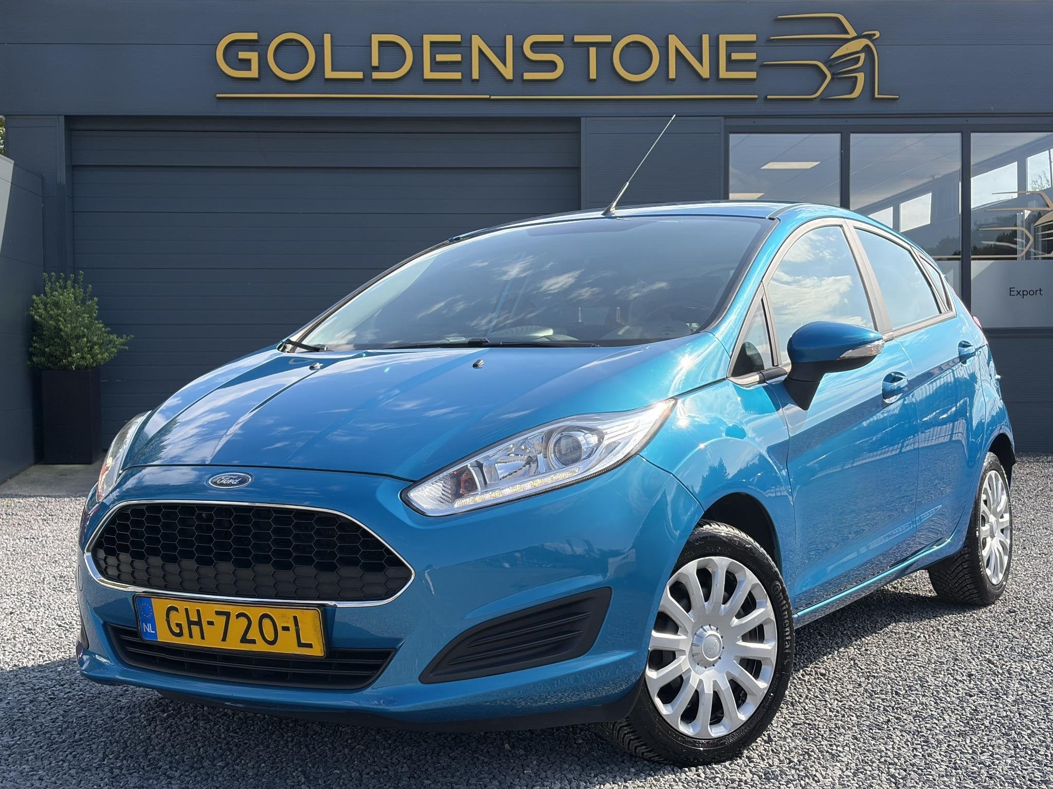 Ford Fiesta 1.0 Style 2e Eigenaar,Navi,Airco,5 Deurs,Pdc,N.A, Auto's, Ford, Stof, Euro 6, 525 kg, Blauw