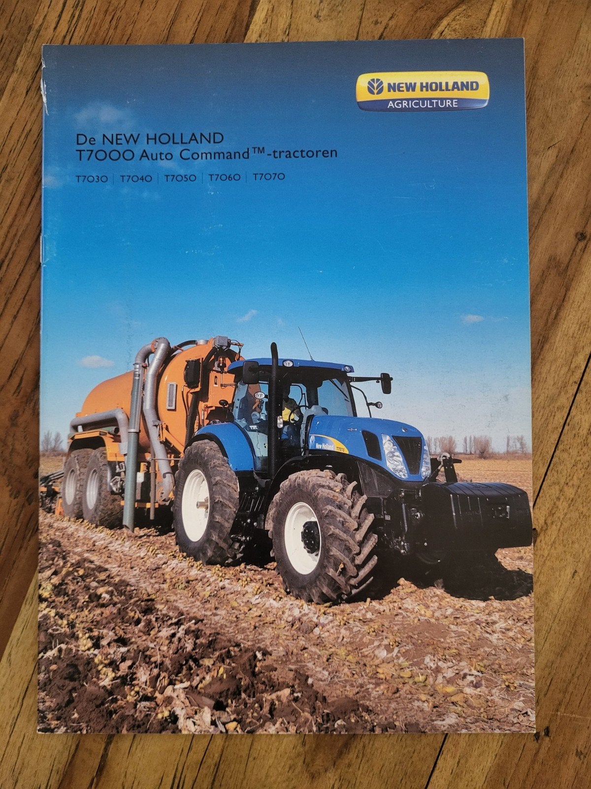Tractor folder New Holland T7000 Auto Command, Boeken, Ophalen of Verzenden