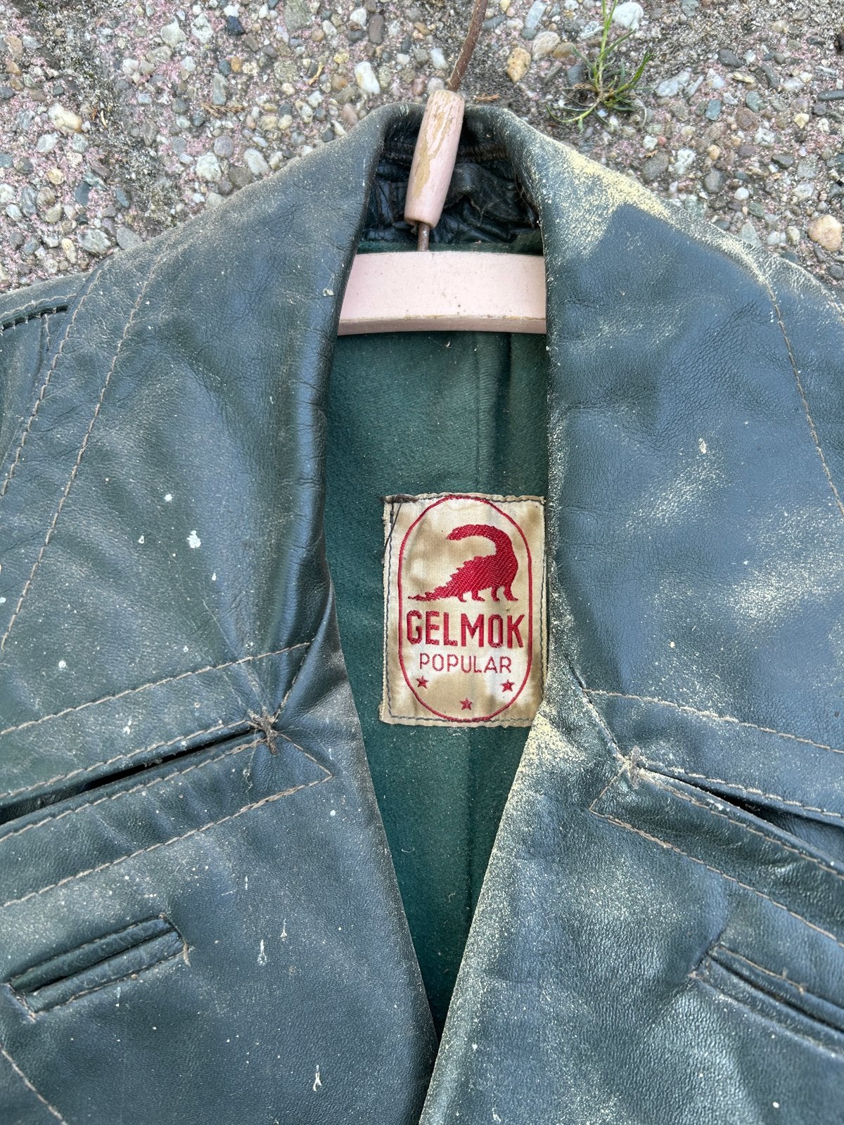 Vintage Gelmok Popular Solex Motorjas Dames (S/M), Ophalen, Gedragen, Maat 36 (S), Groen