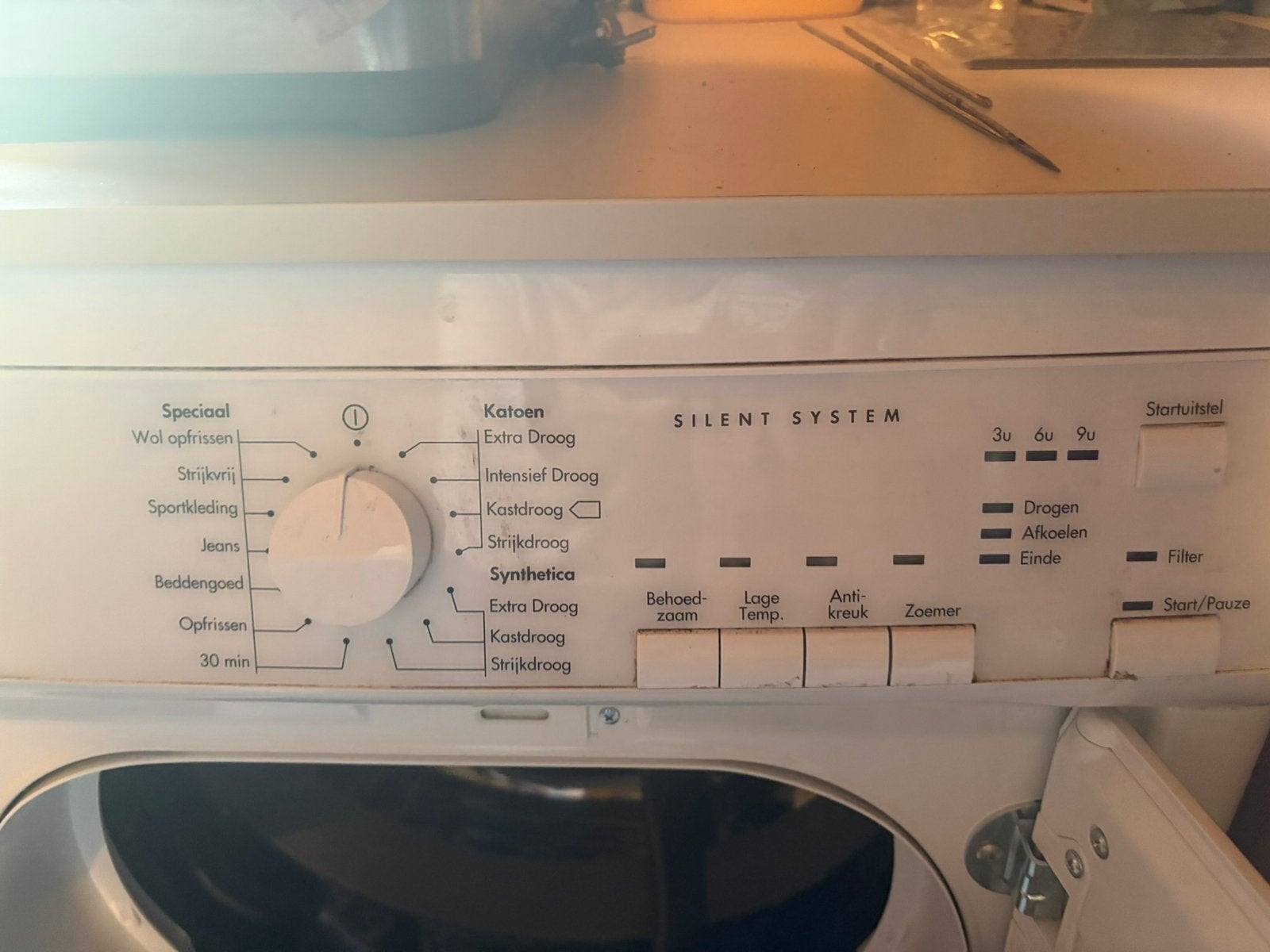 Wasdroger AEG, Ophalen, Zo goed als nieuw, Luchtafvoer, 85 tot 90 cm