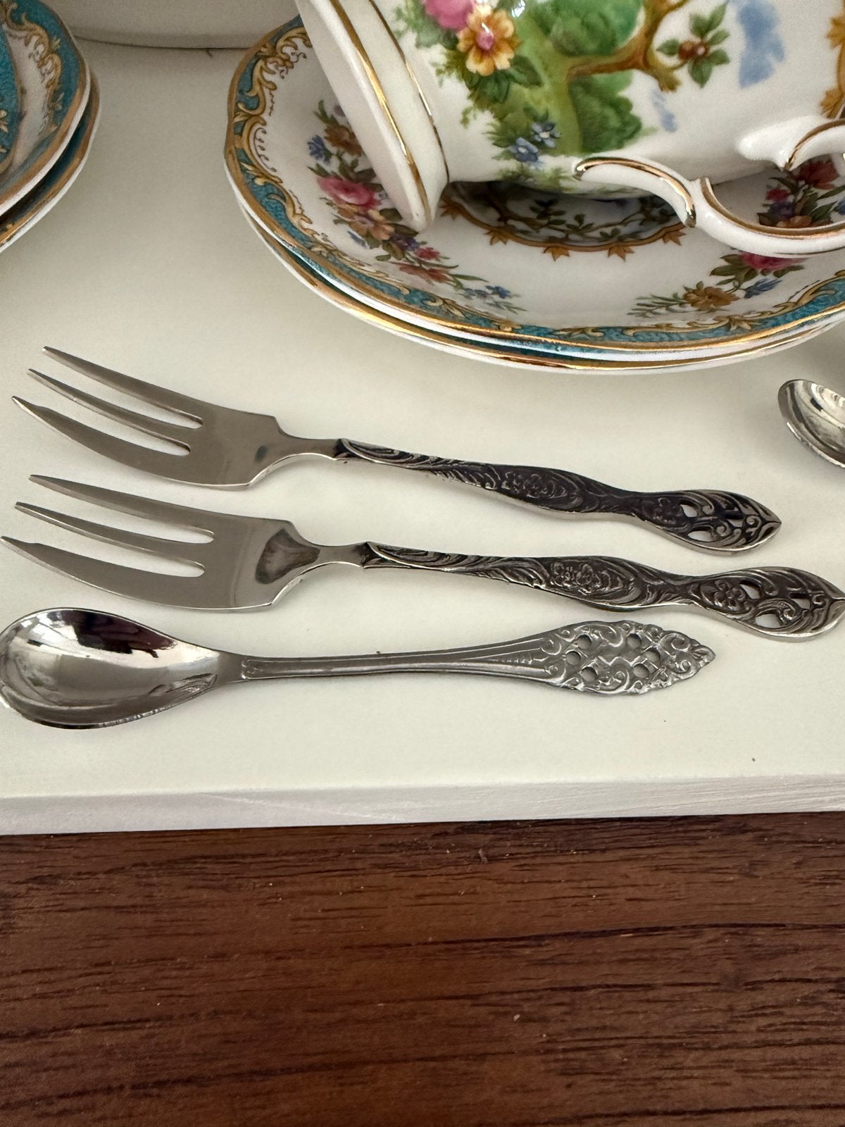 Diverse collectie servies en bestek, Antiek en Kunst, Ophalen of Verzenden