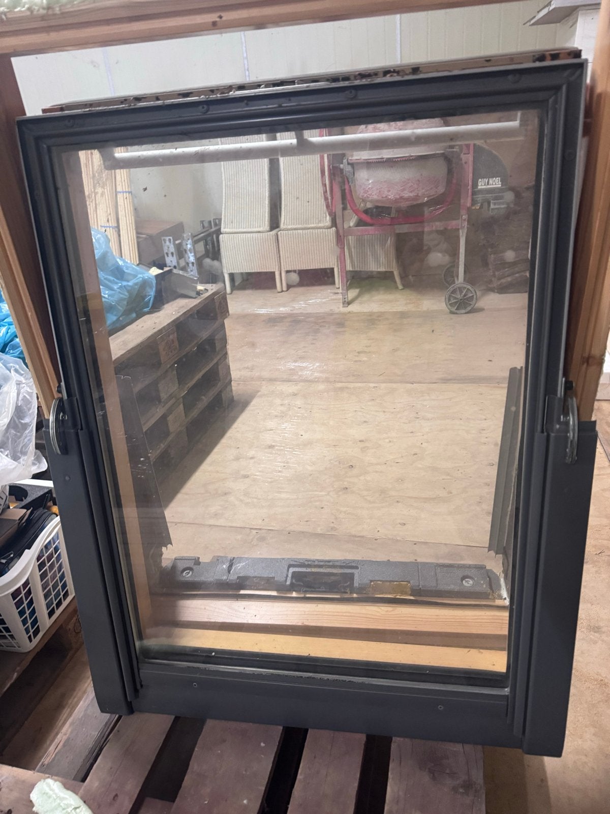 Felux Dakraam 87x99 cm inclusief gootstukken, Ophalen, Gebruikt, 80 tot 120 cm, 80 tot 120 cm