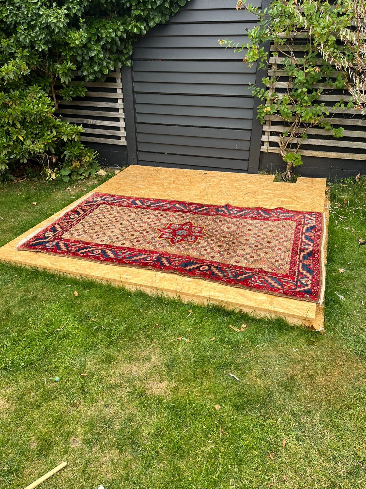 Vintage vloerkleed, Ophalen, Gebruikt, 100 tot 150 cm, 200 cm of meer