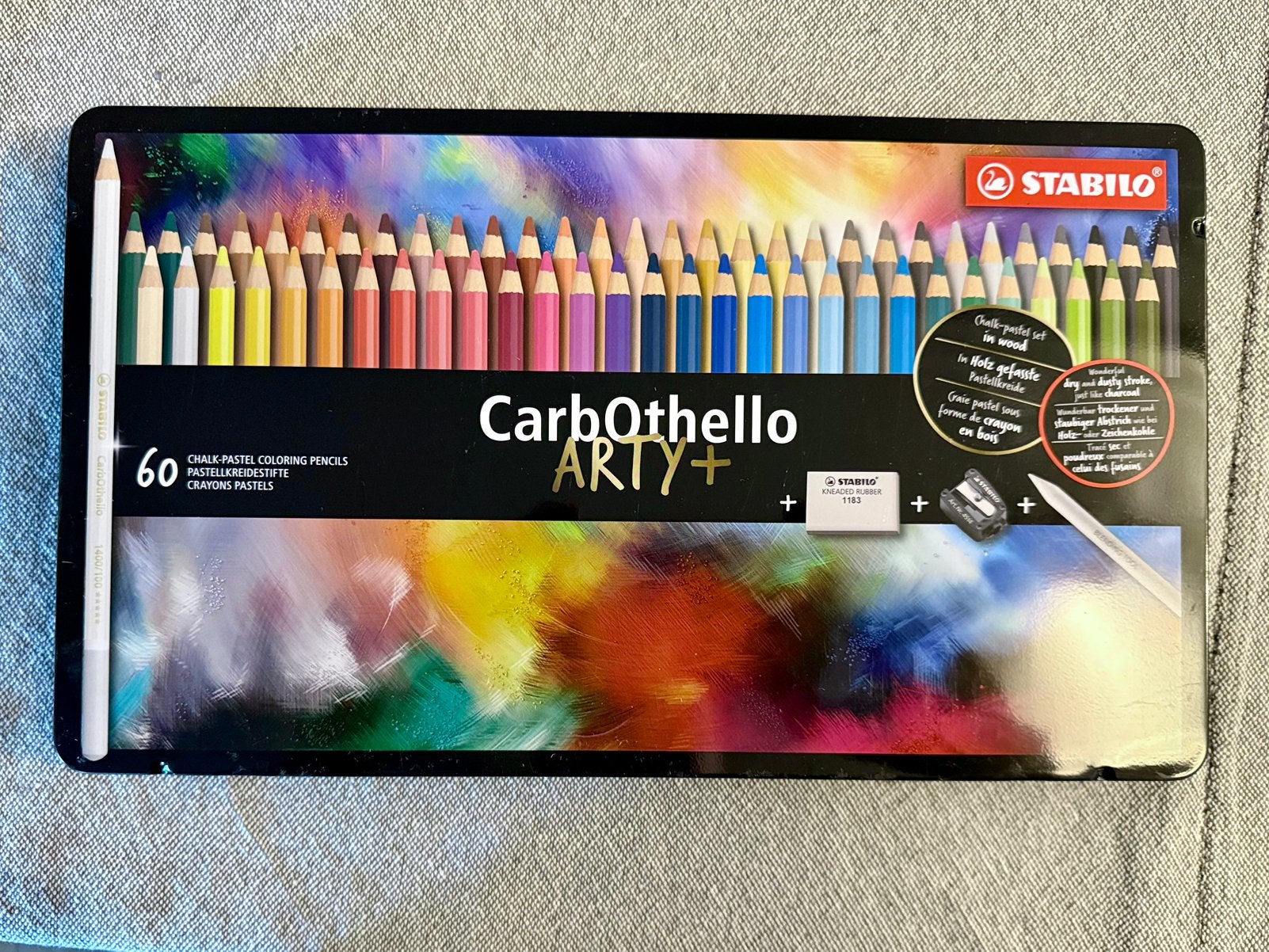 Stabilo CarbOthello Pastelpotloden, 60 stuks in blik NIEUW, Hobby en Vrije tijd, Ophalen of Verzenden, Nieuw, Overige typen