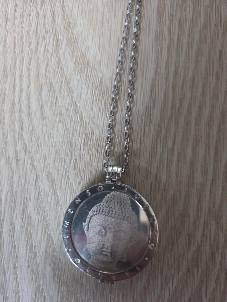 My Imenso zilveren ketting met medaillon, Met hanger, Ophalen of Verzenden, Zo goed als nieuw, Zilver
