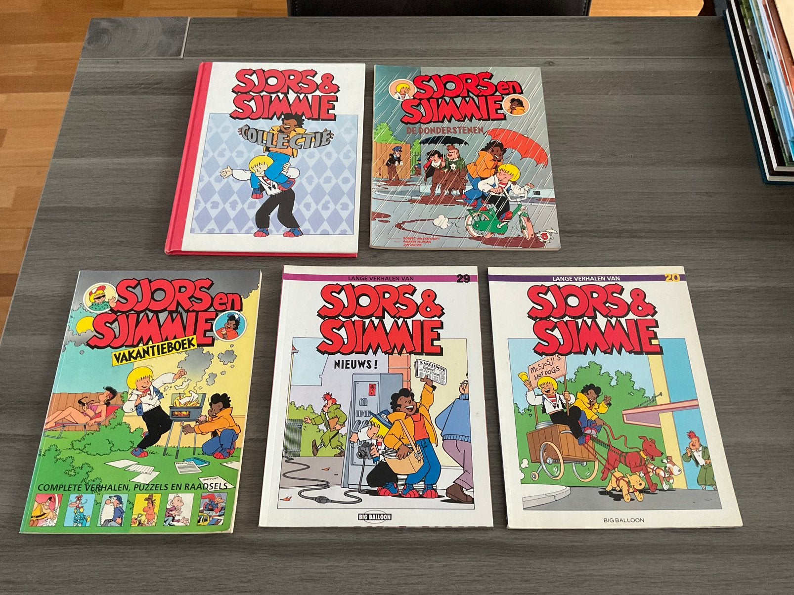 Sjors en Sjimmie strips 5x, Meerdere stripboeken, Ophalen of Verzenden