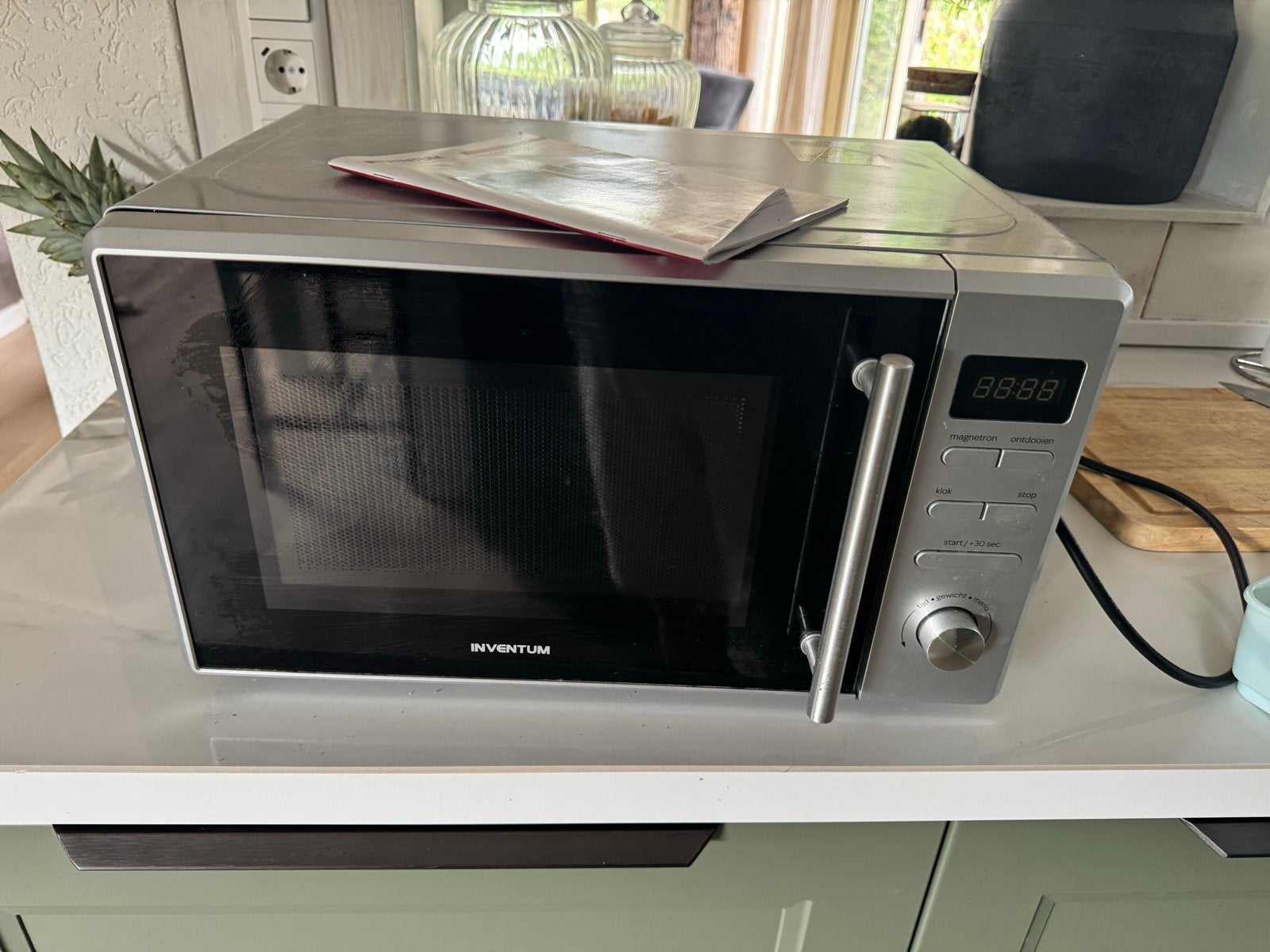 Inventum MN207S/02 Magnetron - Zo goed als nieuw, Ophalen, Draaiplateau, Magnetron, Zo goed als nieuw