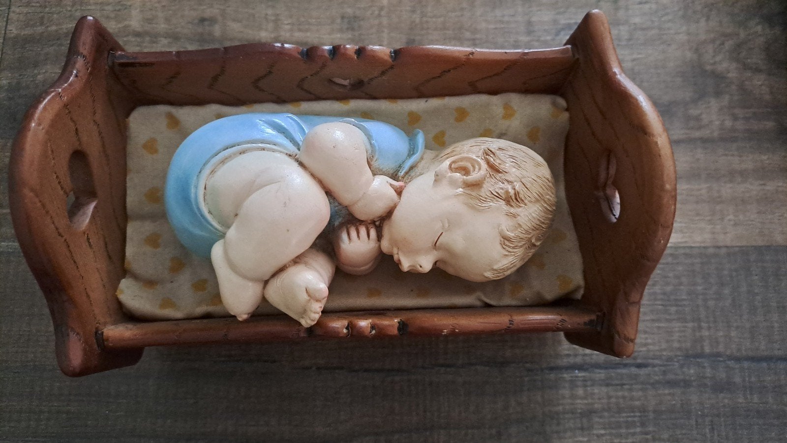 Prachtig vintage Andrea Lucchesi Beeldje – Slapende Baby, Ophalen of Verzenden, Zo goed als nieuw