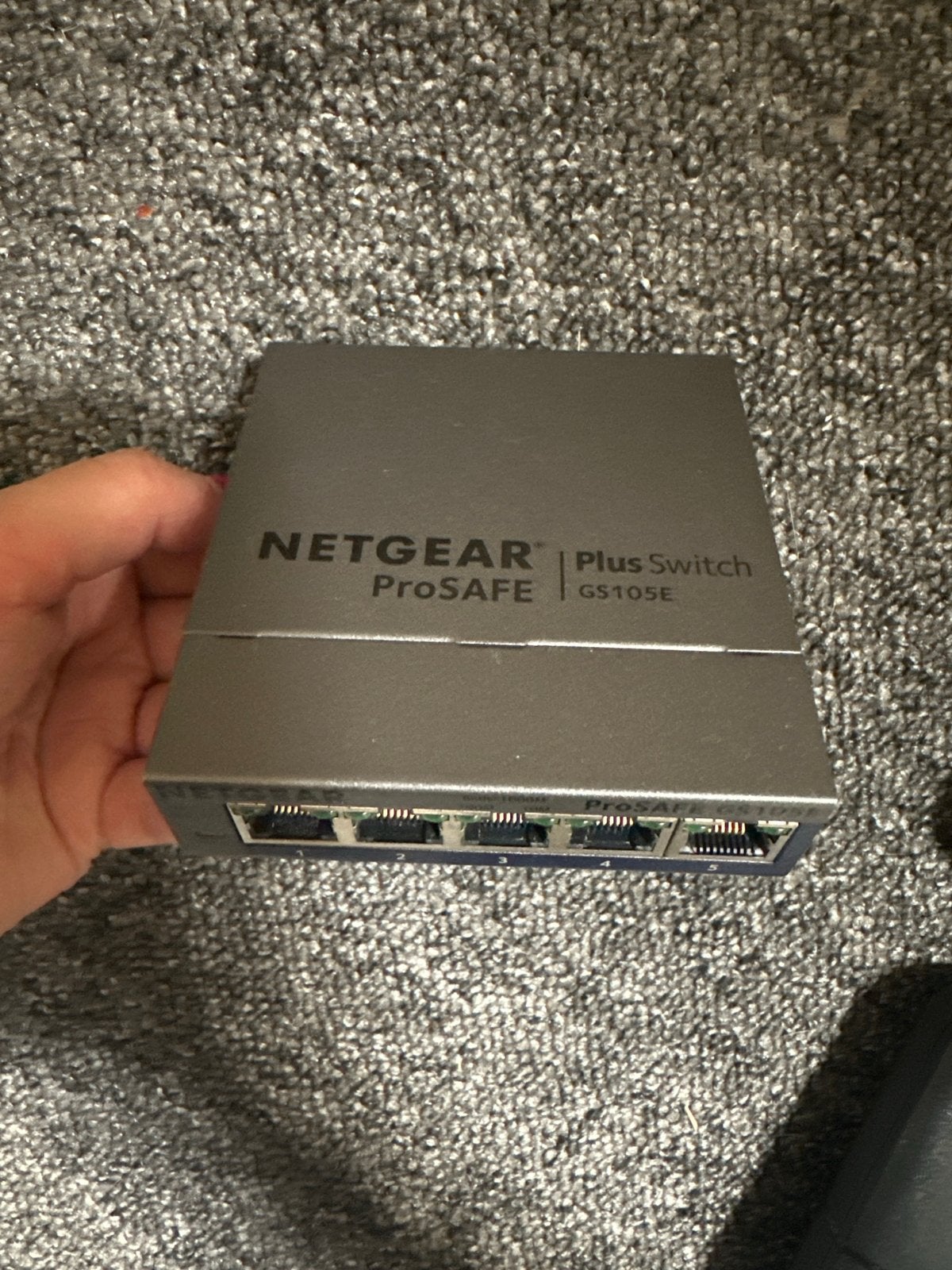 NETGEAR ProSAFE GS105E Plus Switch - 5-poorts Gigabit, Computers en Software, Netwerk switches, Ophalen of Verzenden, Gebruikt
