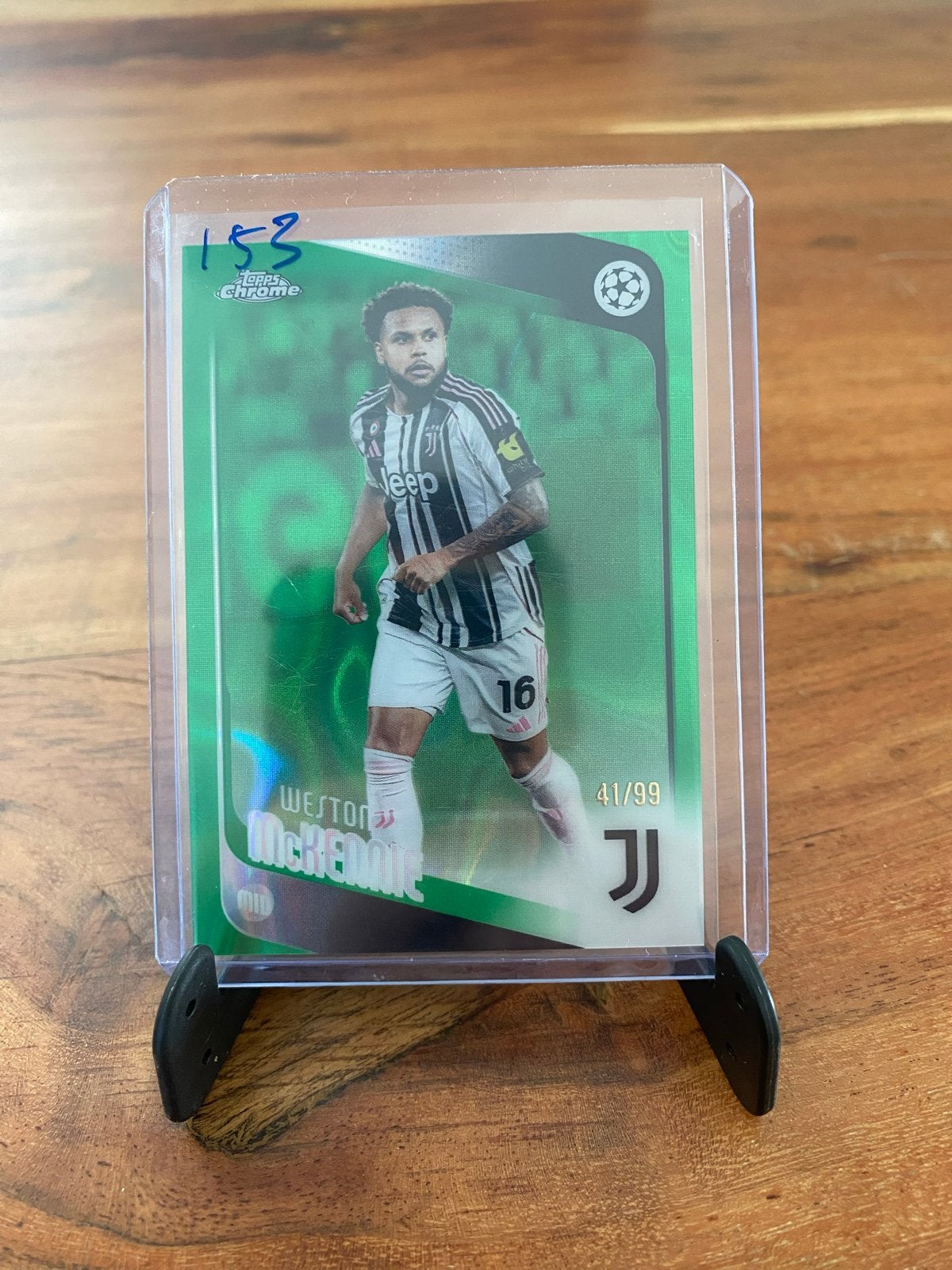 Weston McKennie Topps Chrome Champions League Kaart, Ophalen of Verzenden, Zo goed als nieuw, Buitenlandse clubs, Spelerskaart