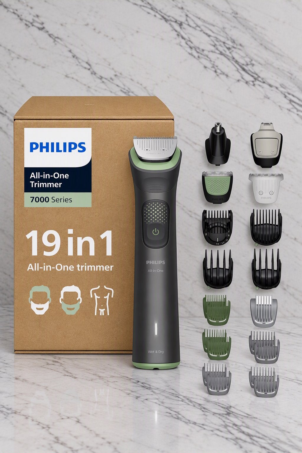 Philips All-in-One Trimmer 7000 Series 19-in-1 / Nieuw, Ophalen of Verzenden, Nieuw, Scheren en Epileren