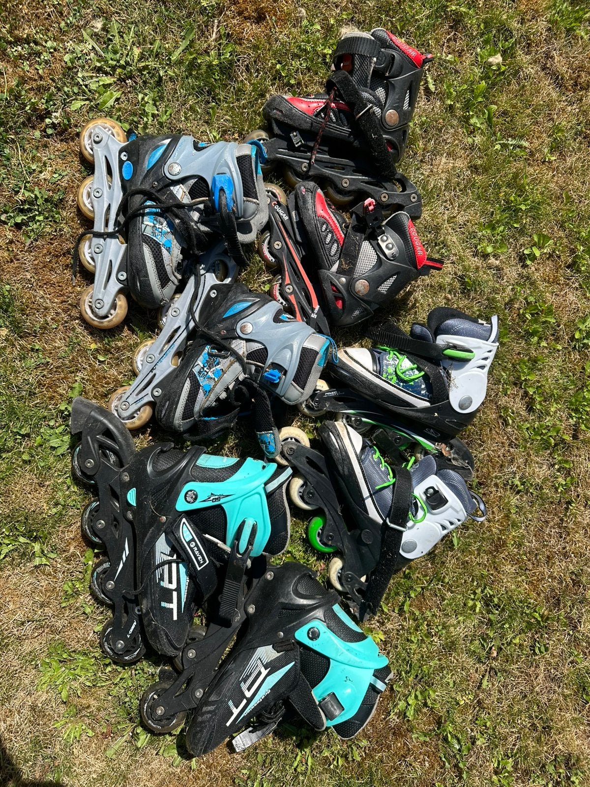 3x inline skates, Sport en Fitness, Ophalen of Verzenden, Inline skates 4 wielen, Powerslide, Verstelbaar