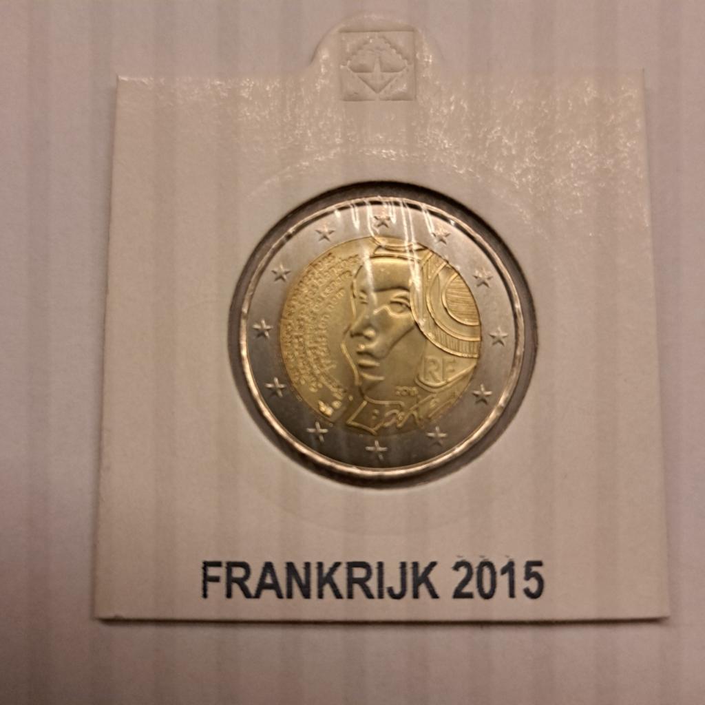 Frankrijk 2 Euro 2015 - Fête de la Fédération unc, Ophalen of Verzenden, Frankrijk, 2 euro, Losse munt
