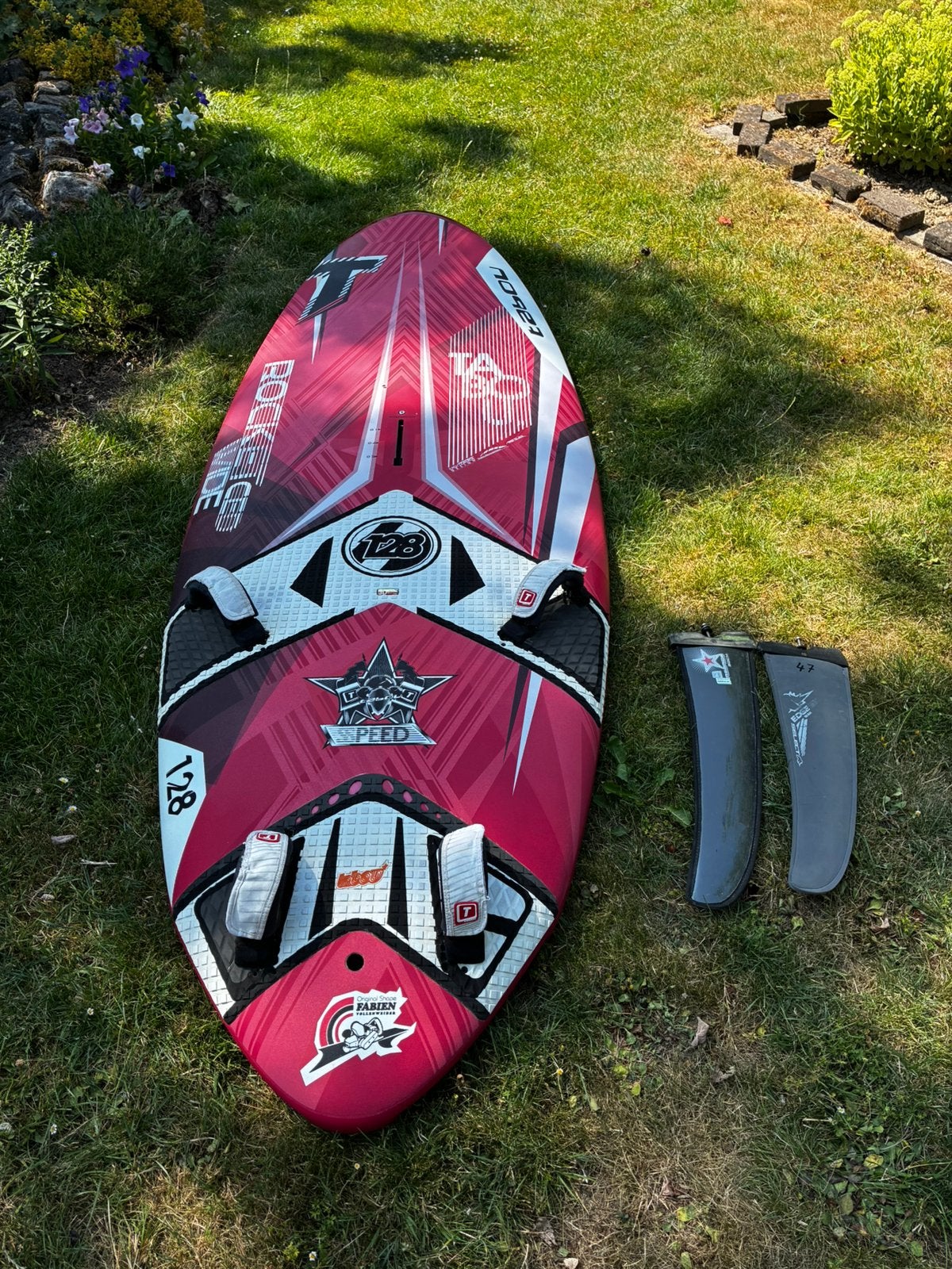Tabou Rocket White 128L (2015) – inclusief 2 vinnen, Ophalen, Zo goed als nieuw, Plank