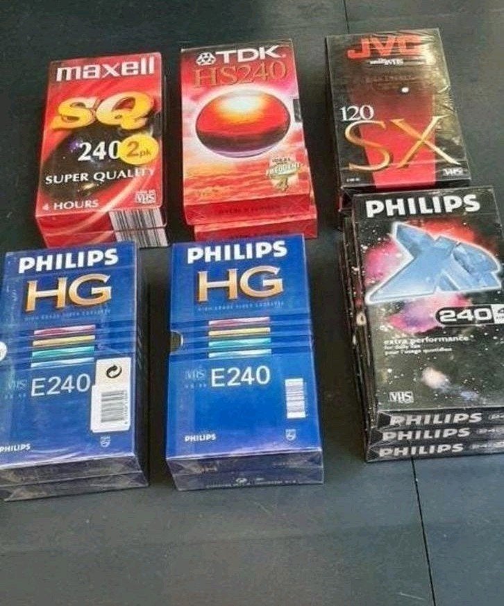 Diverse VHS-banden:13 stuks Maxell, TDK, JVC, Philips - Nieu, Cd's en Dvd's, Alle leeftijden, Overige genres, Ophalen of Verzenden