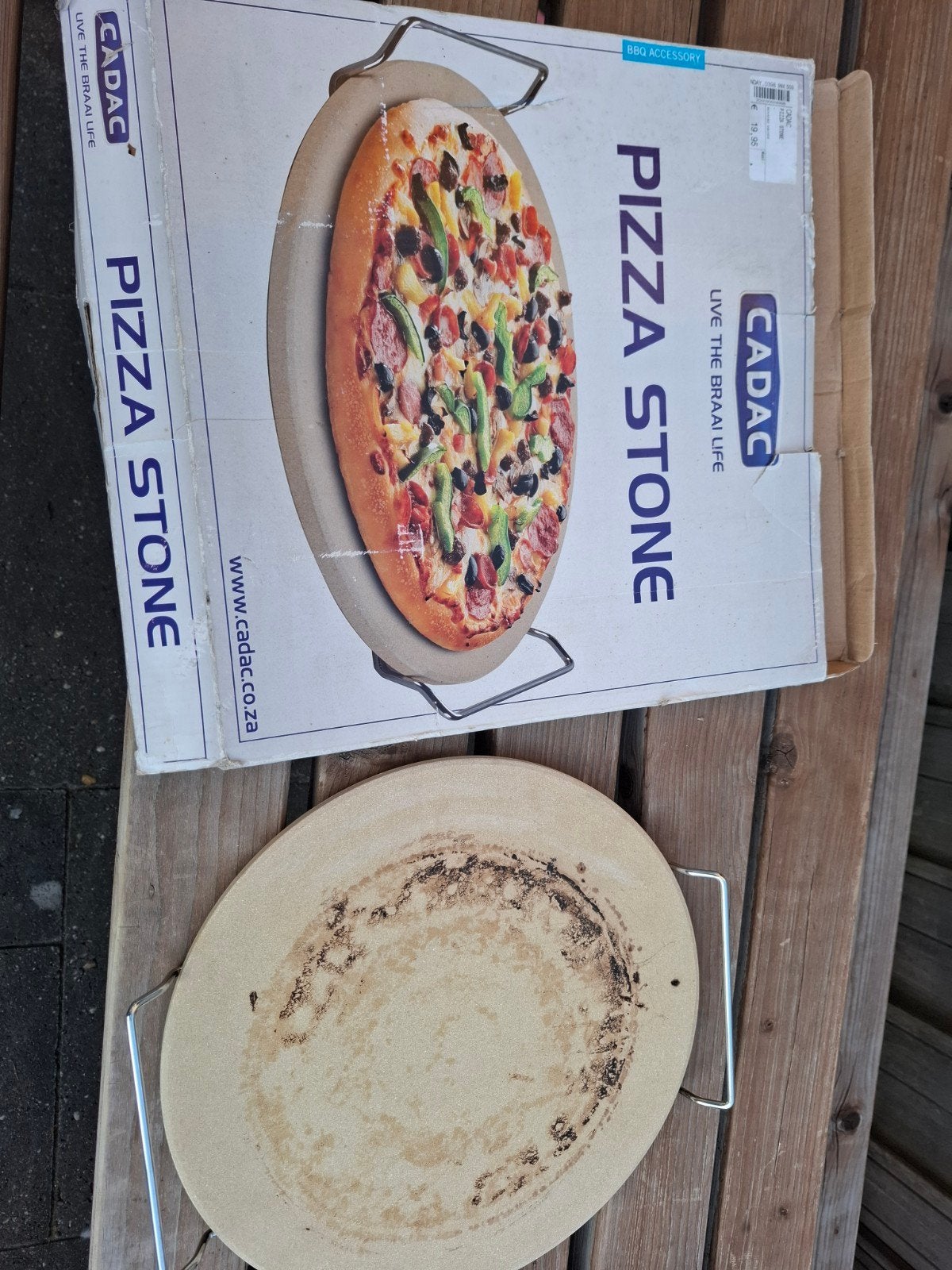 cadac pizzasteen, Ophalen