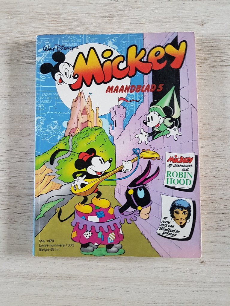Mickey maandblad mei 1979, nr 5, Boeken, Eén stripboek, Ophalen of Verzenden, Zo goed als nieuw