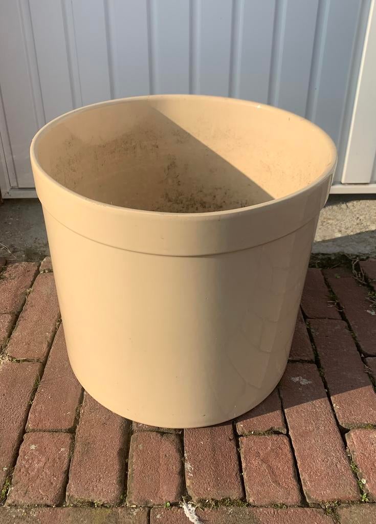 Grote bloempot voor binnen, hoogte 33 cm. diameter 36 cm., 25 tot 40 cm, Rond, Binnen, Ophalen of Verzenden