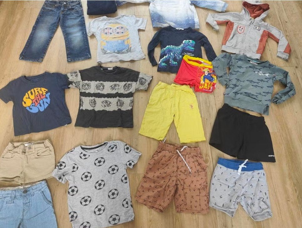17-delig kledingpakket jongen maat 110 116 4 funky flavours, Ophalen of Verzenden, Gebruikt, Jongen