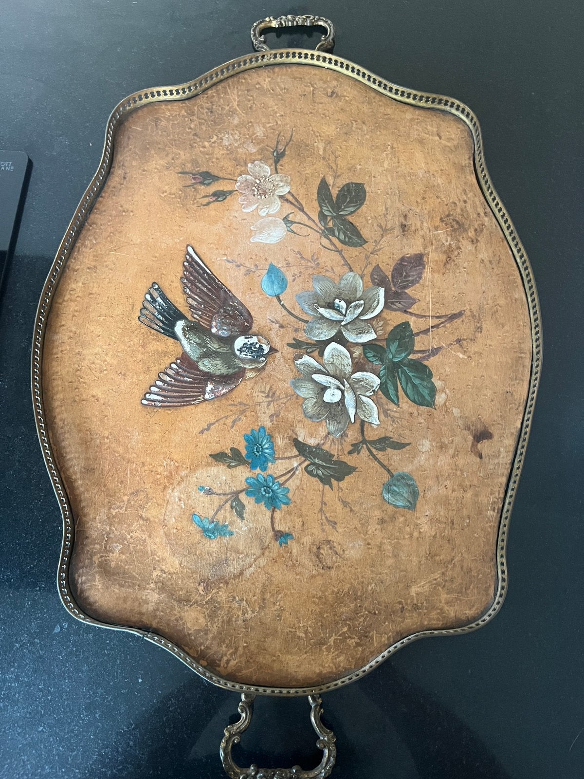 Met de hand geschilderd Florentijns dienblad, Antiek en Kunst, Ophalen of Verzenden
