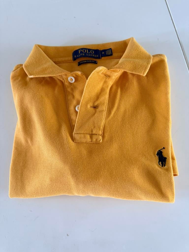 Ralph Lauren polo M okergeel zgan, Ophalen, Zo goed als nieuw, Maat 48/50 (M), Geel