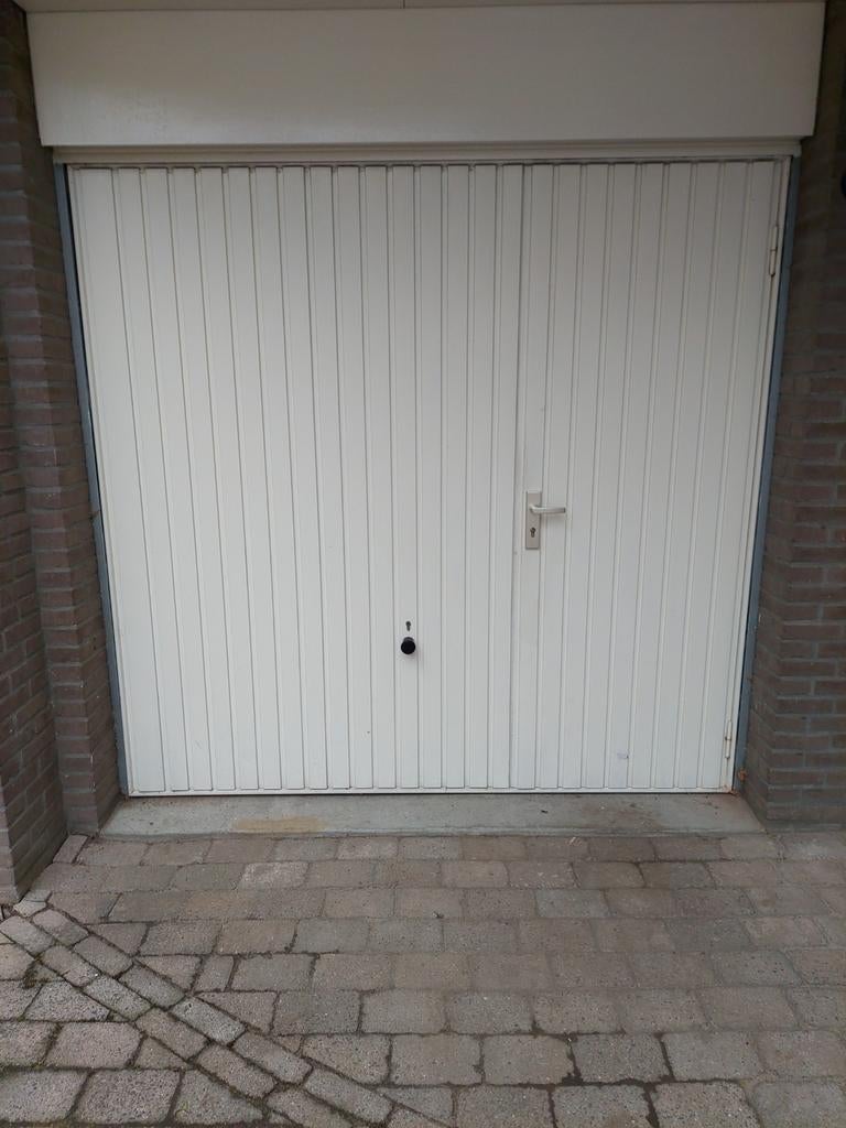 Garagedeur met loopdeur, ca. 232,5x220cm, Ophalen, Gebruikt, Garagedeur, Metaal