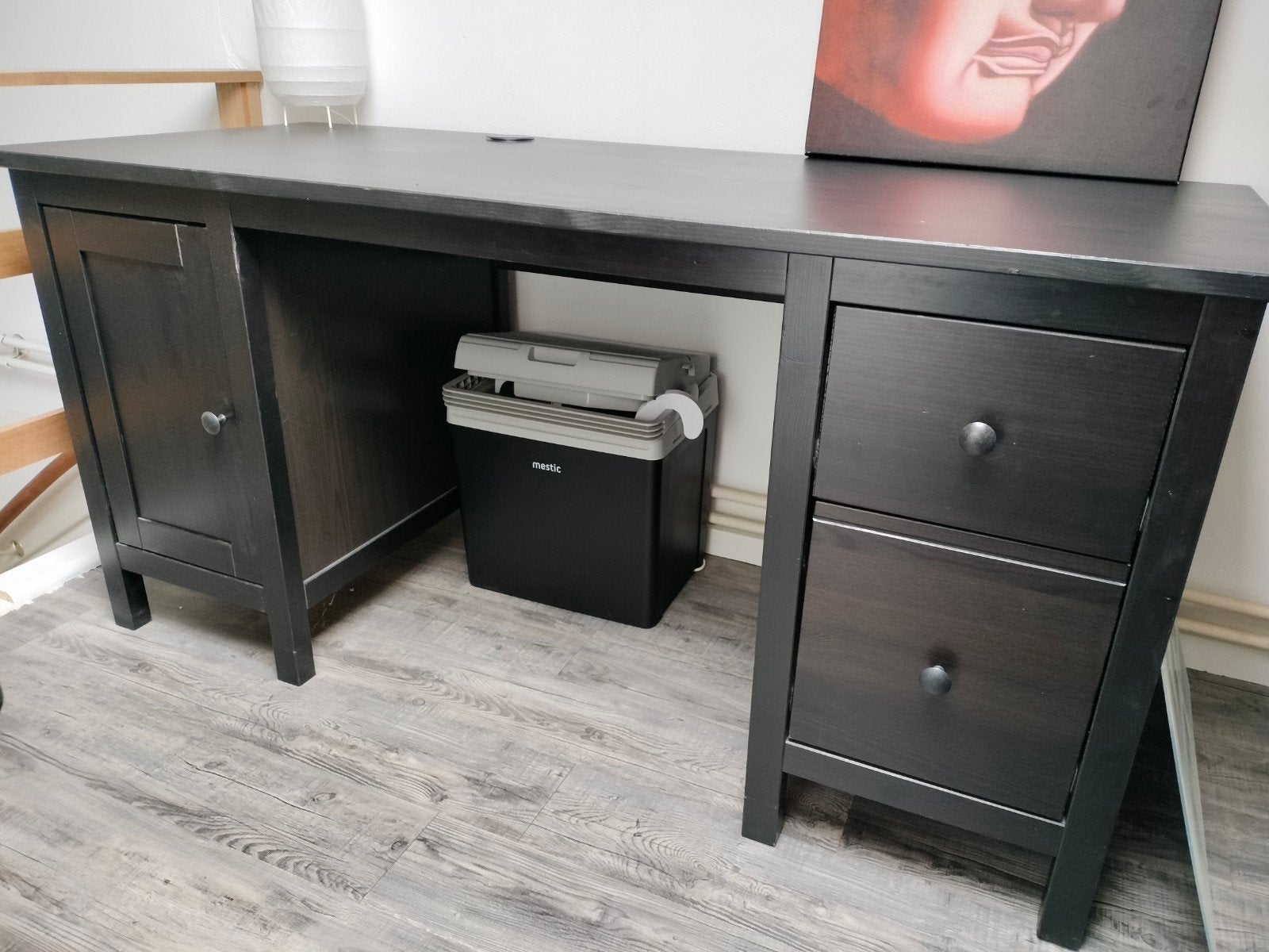 Ikea Hemnes bureau, Ophalen, Met lades, Gebruikt, 155 cm