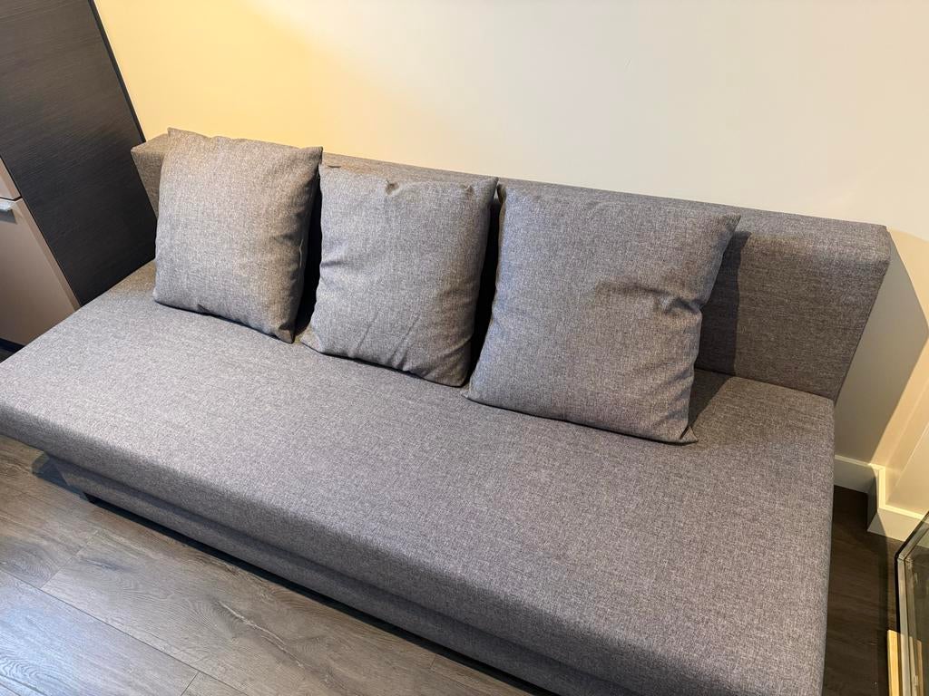 IKEA Asarum slaapbank - Grijs, Ophalen, Gebruikt, Tweepersoons, 140 cm