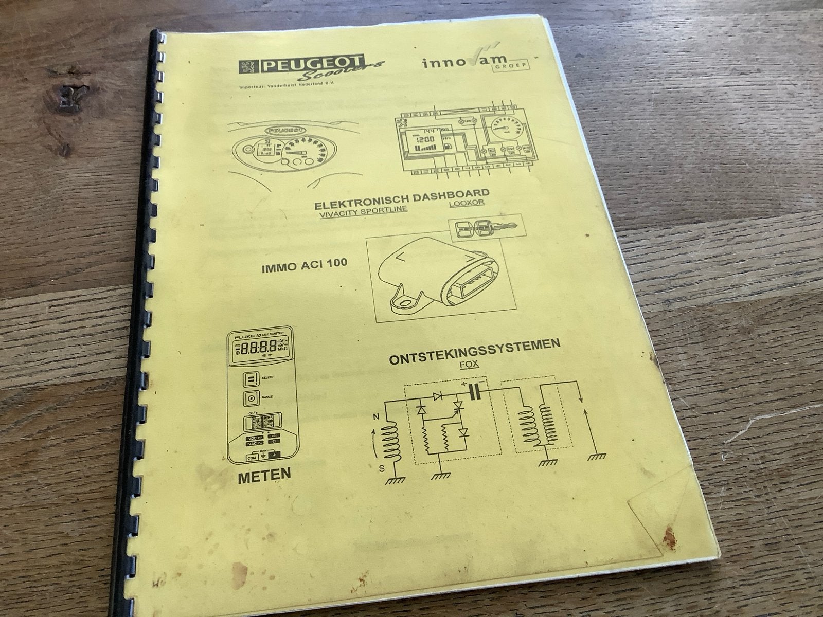 Peugeot Scooters InnoVam Groep Technisch Handboek, uniek!!!, Verzenden, Gebruikt