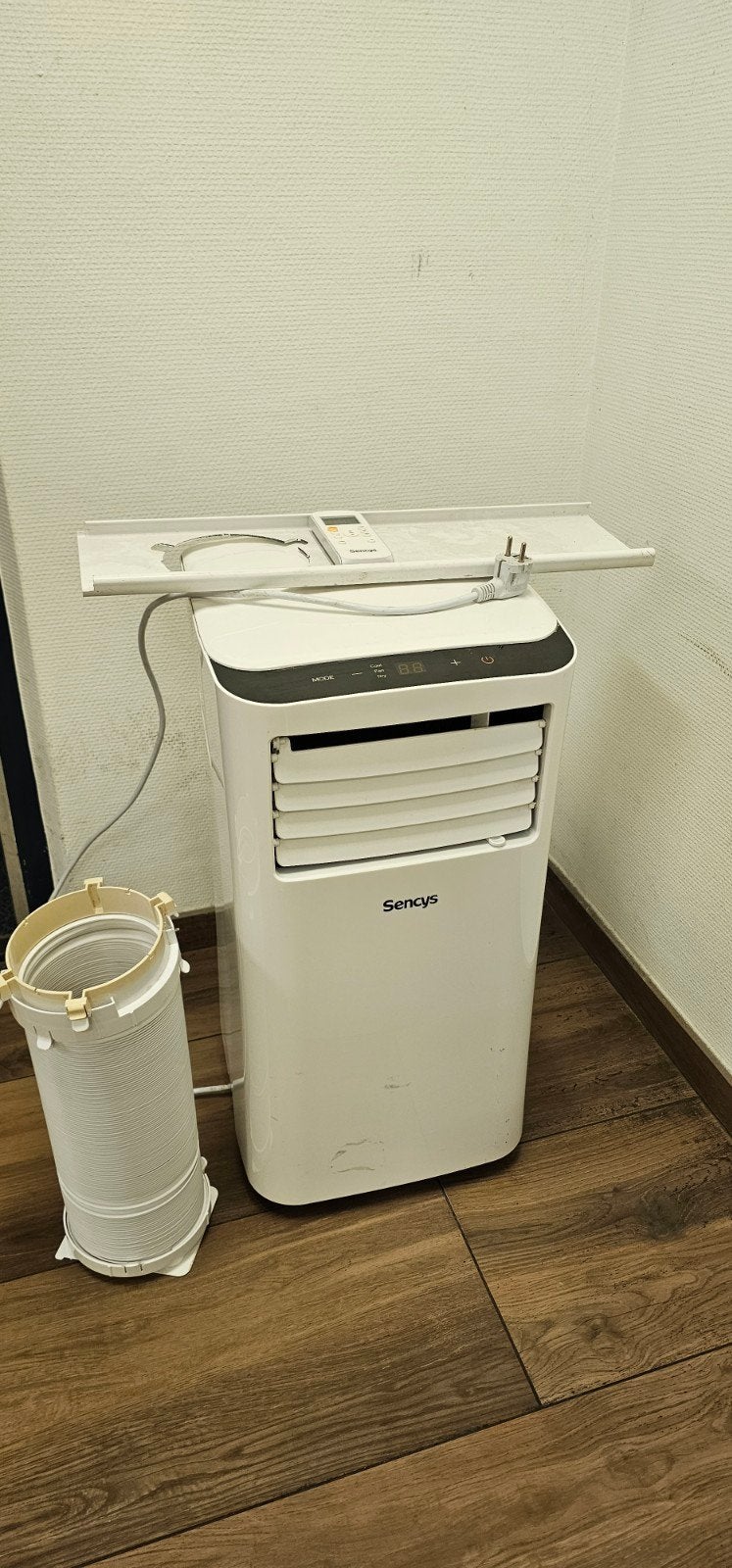 Werkende airco met toebehoren, Witgoed en Apparatuur, Ophalen, Wandairco, Afstandsbediening, 3 snelheden of meer