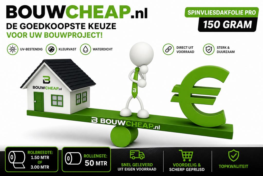 Bouwcheap de goedkoopste Nederland en Belgie, Steen of Klei, Zwart, Nieuw, Ophalen of Verzenden