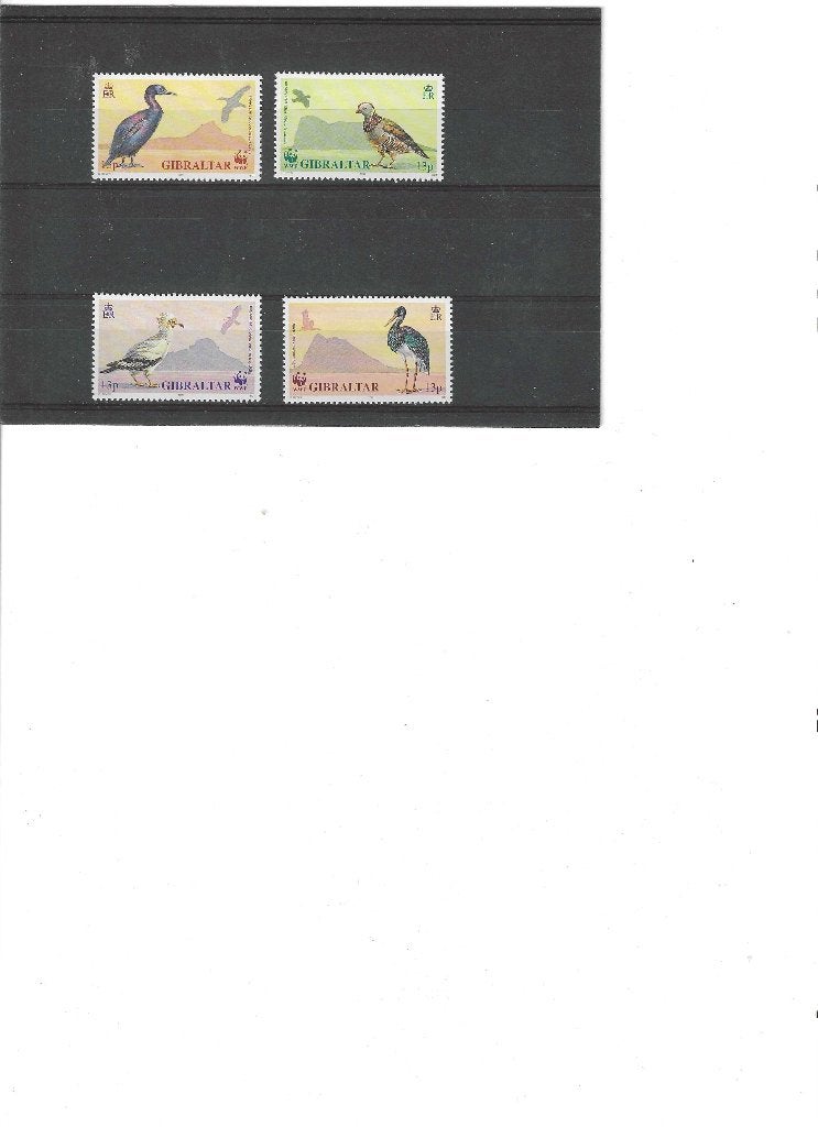 Mi 619-622 Vogels. Gibraltar. Postfris, Ophalen of Verzenden, Postfris, Dier of Natuur