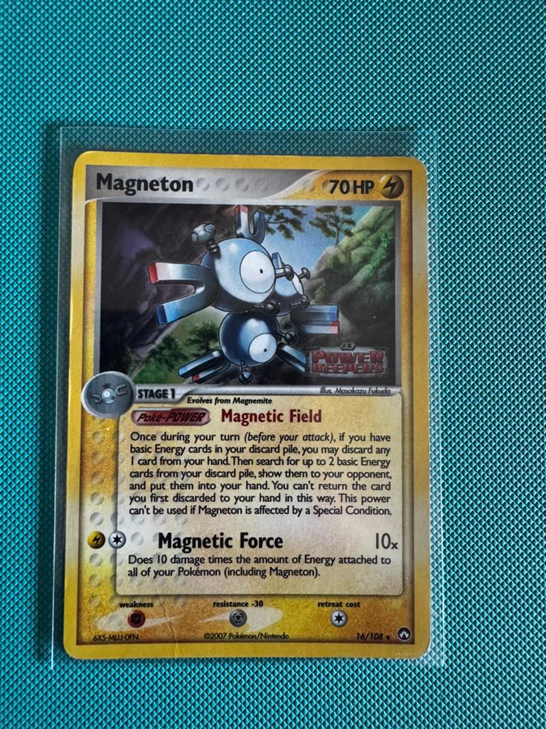 Pokemon magneton power keepers stamped, Ophalen of Verzenden, Zo goed als nieuw