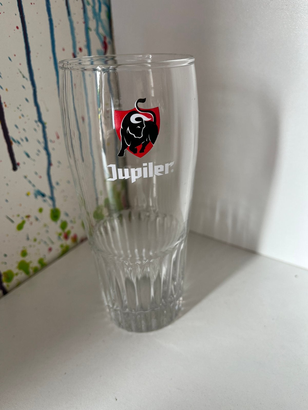 Jupiler bierglazen set vsn 6 glazen, Ophalen of Verzenden, Nieuw, Glas of Glazen, Jupiler