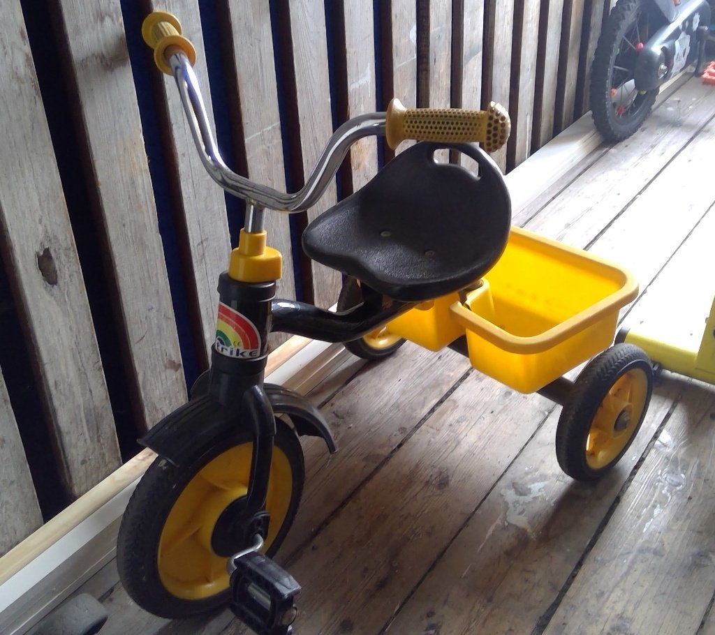 Stoere driewieler te koop voor een kleine prijs., Terugtraprem, Verstelbare zitting, Zo goed als nieuw, Ophalen