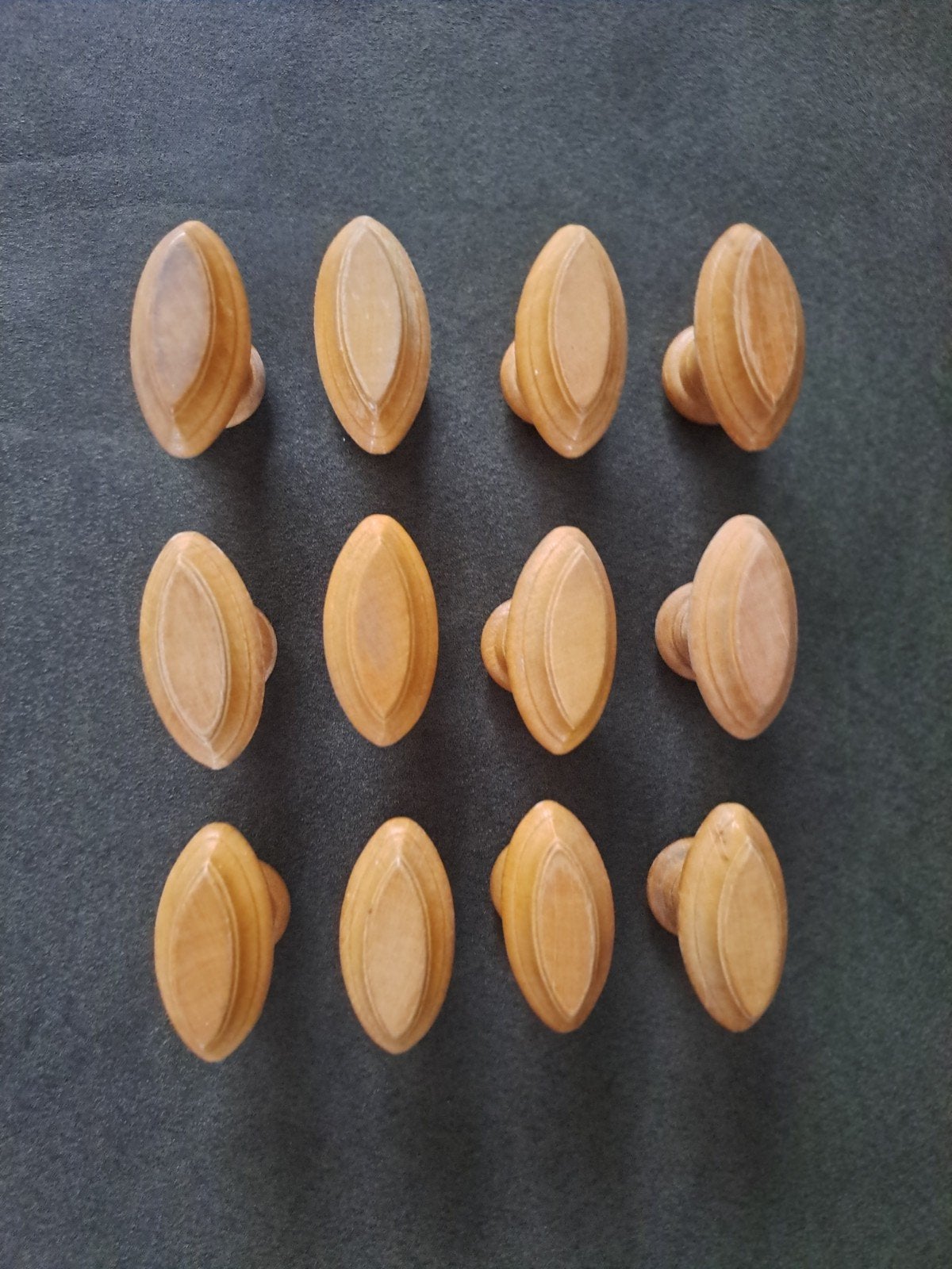 Set van 12 houten knoppen voor meubels of deuren, Ophalen of Verzenden