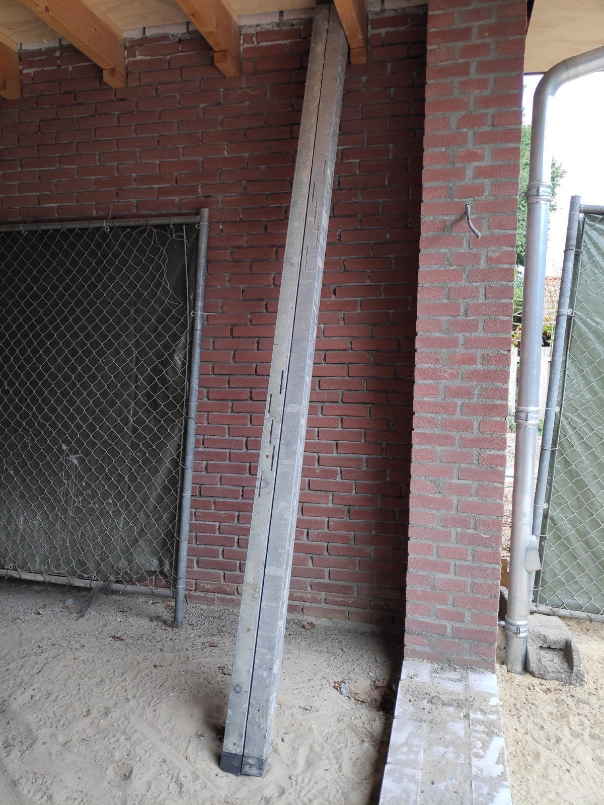 Degelijk aluminium metselprofiel / stelprofiel van 3 meter, Doe-het-zelf en Verbouw, Overige Doe-het-zelf en Verbouw, Ophalen