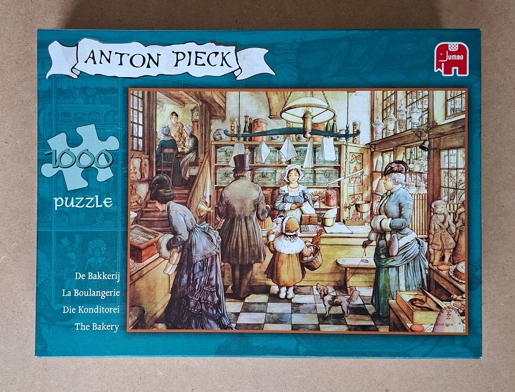 Puzzel van Jumbo, Anton Pieck, De Bakkerij, 1000 Stukjes, Ophalen of Verzenden, 500 t/m 1500 stukjes, Zo goed als nieuw, Legpuzzel