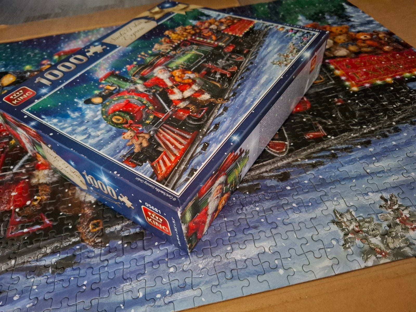 Puzzel Santa Expres 1000 stukjes, Ophalen of Verzenden, 500 t/m 1500 stukjes, Zo goed als nieuw, Legpuzzel