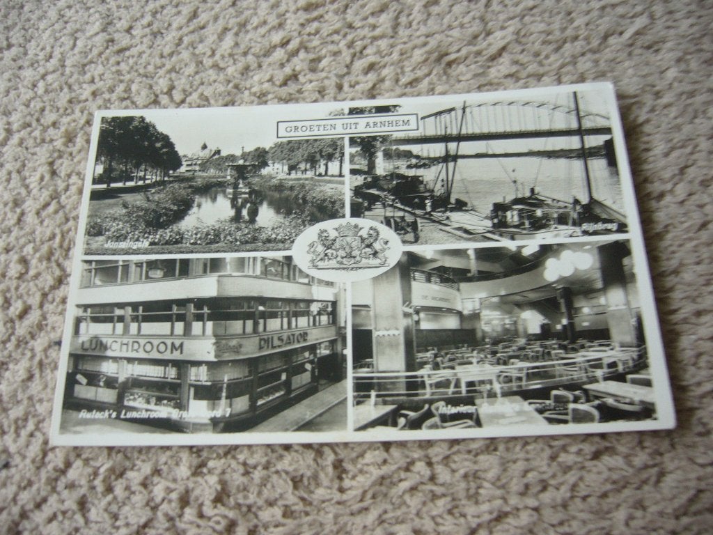 ARNHEM  =   4 LUIK   VAN RUTECK LUNCHROOM, Ophalen of Verzenden, 1940 tot 1960, Gelopen, Gelderland