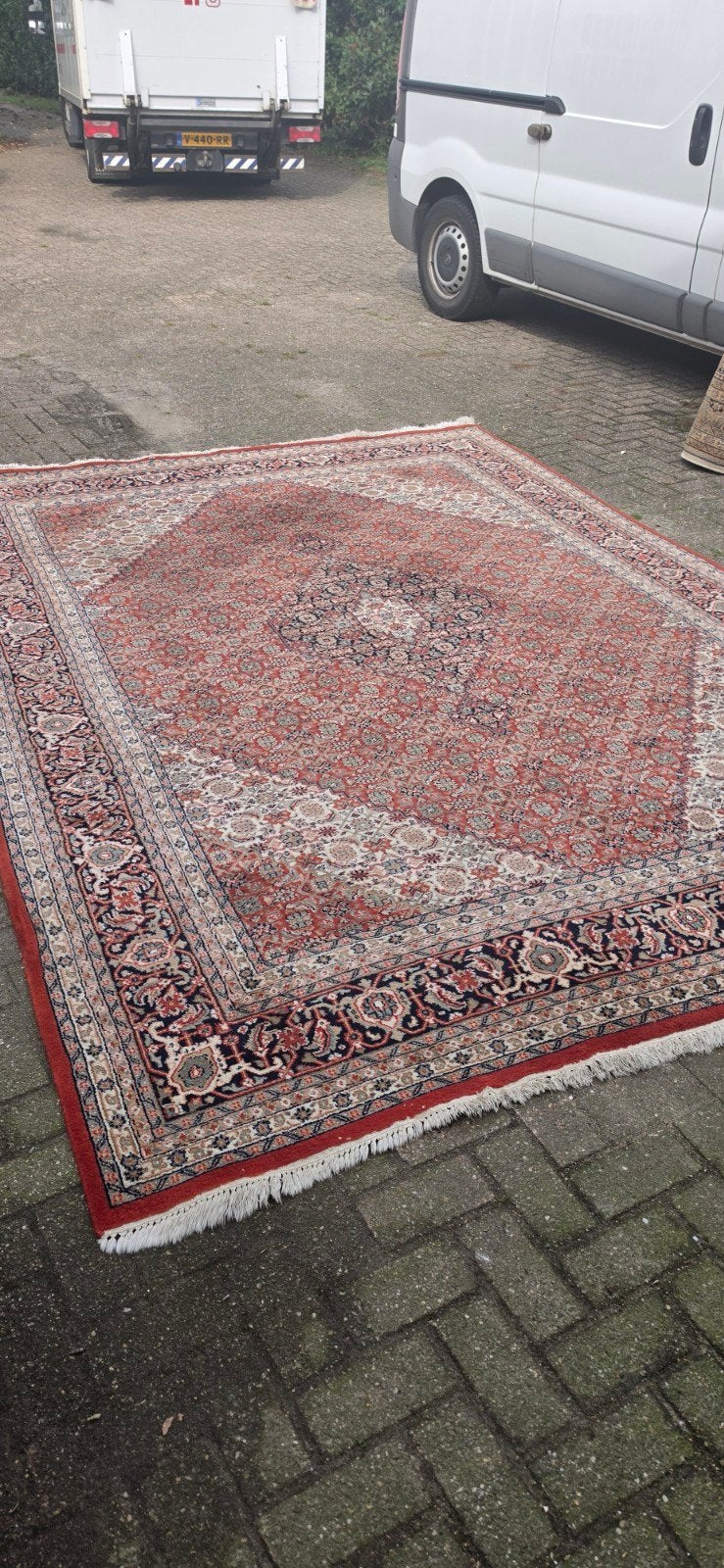 prachtig mega groot XXL handgeknoopt Perzisch tapijt 350x250, Ophalen, Perzisch, 200 cm of meer, Zo goed als nieuw