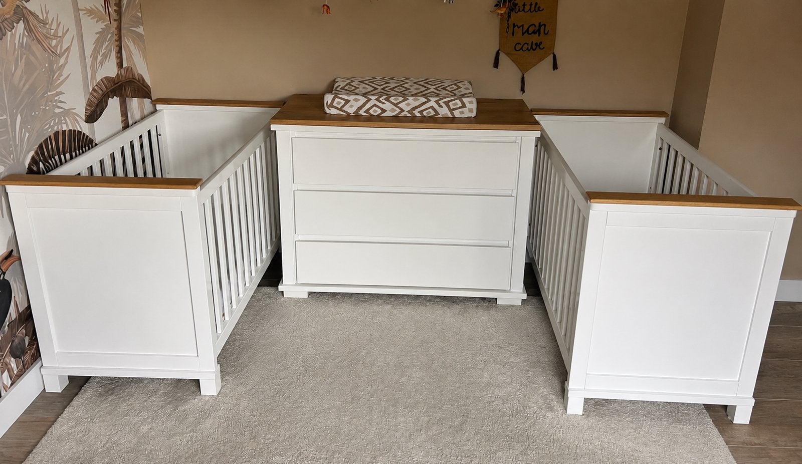 Complete tweeling babykamer als nieuw!, Ophalen, Zo goed als nieuw