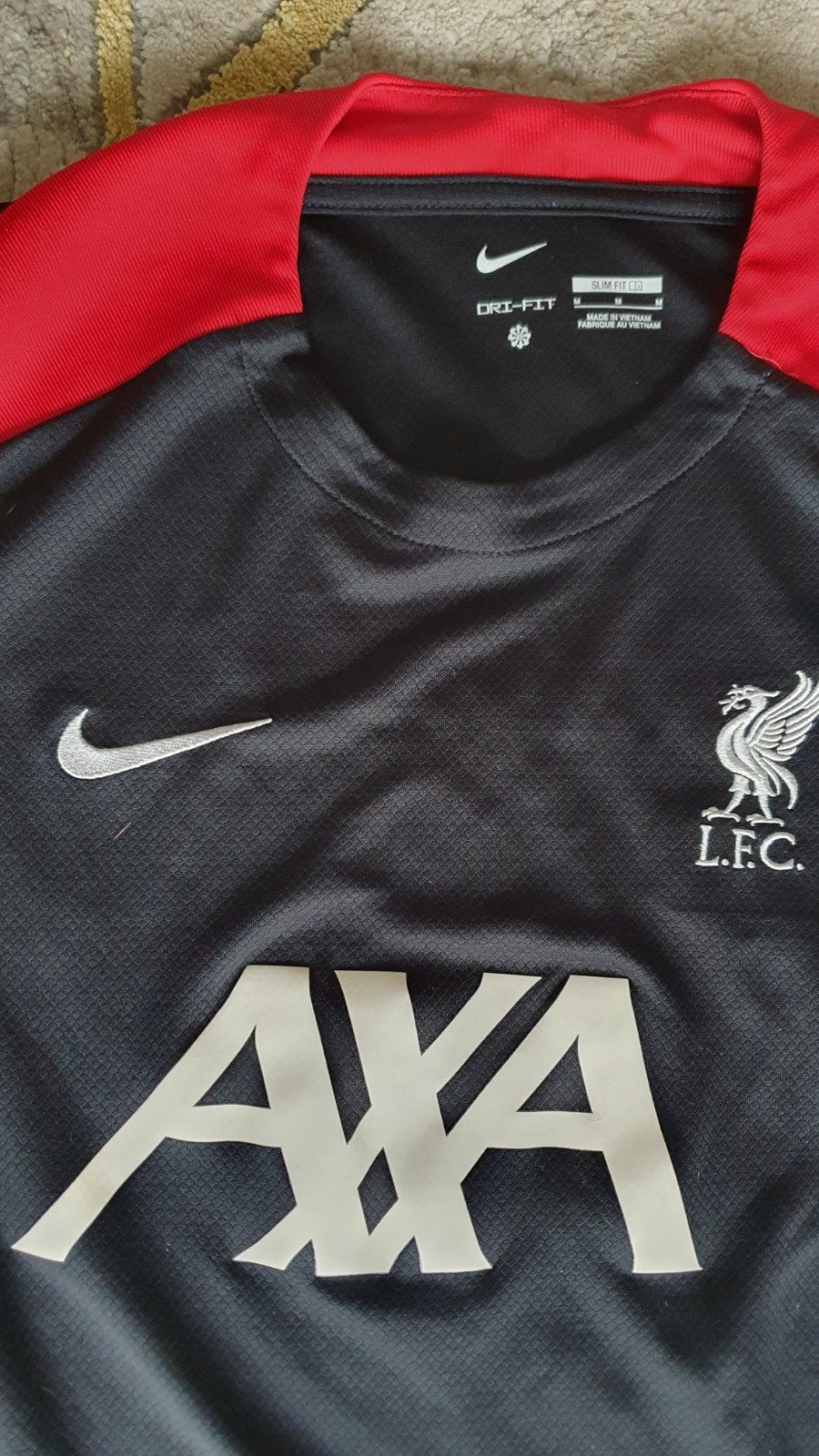 Liverpool FC Trainingsshirt Nike Dri-FIT Zwart/Rood Maat M, Kleding | Heren, Ophalen of Verzenden, Nike