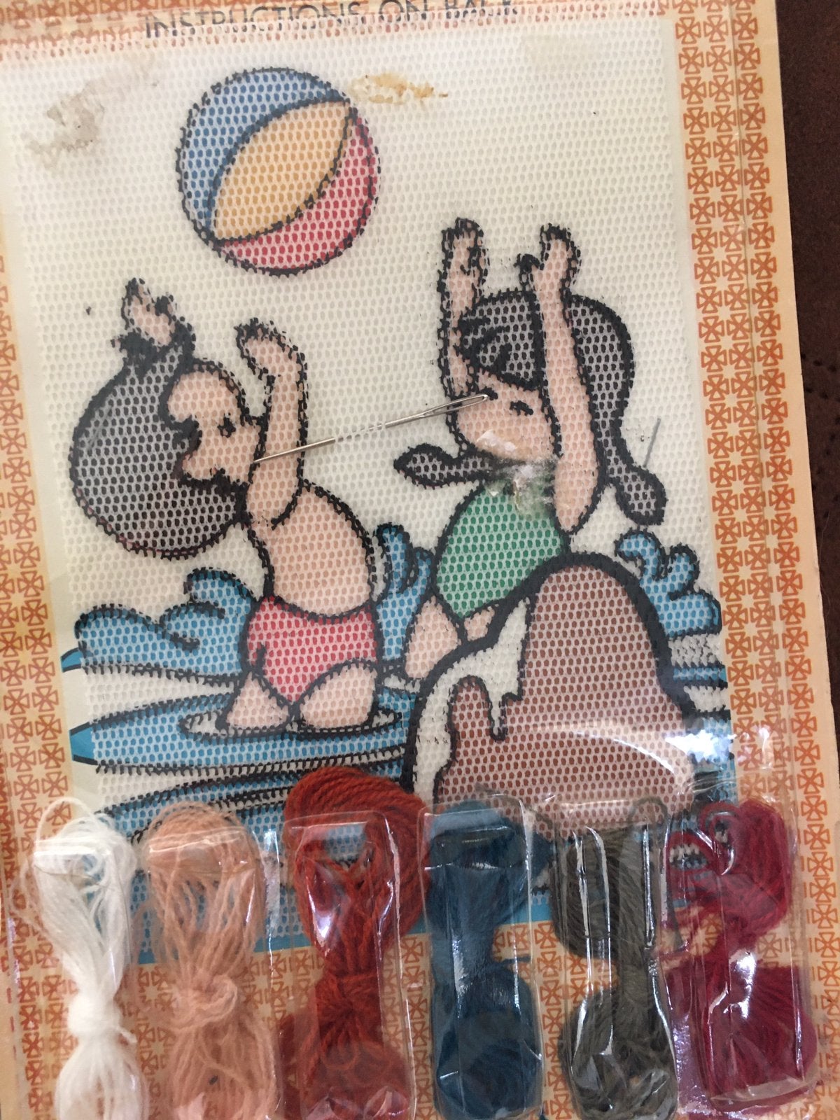 Retro borduursetje STITCH Creative Play is gemerkt., Antiek en Kunst, Ophalen of Verzenden